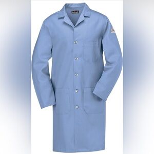 NWT-Bulwark Flame Resistant 7oz Cotton Lapel Collar Lab Coat  SIZE: XL